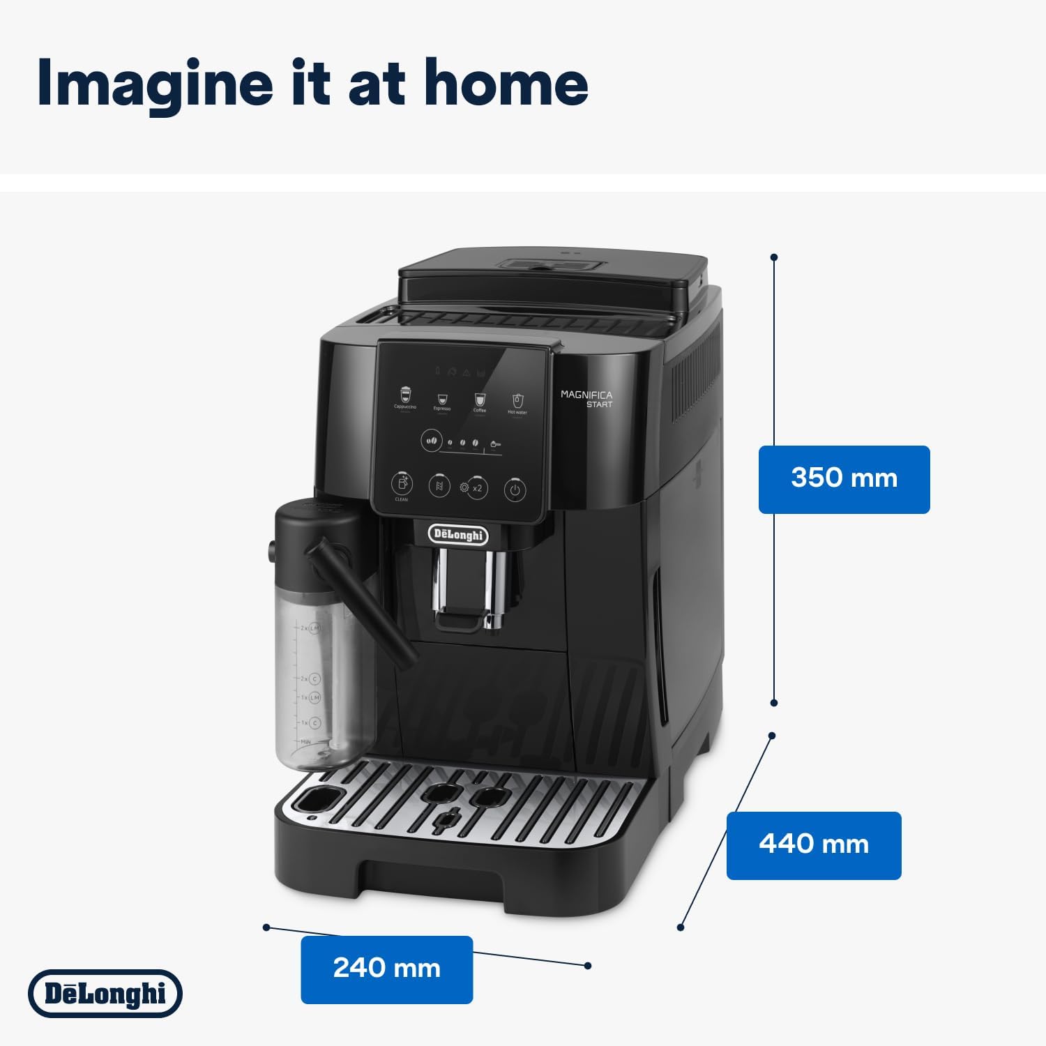DeLonghi aparat za kavu automatski ECAM220.60.B Magnifica Start 15 bara crn display - Slika 4